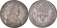 France Écu à la mèche longue Coin, Louis XIV, Paris -