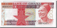 Ghana 5 Cedis Banknote, KM:19c -