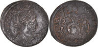 Centenionalis Coin, Theodosius I, Constantinople, Bronze -