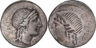 Denarius Coin, Herennia, Rome, Incuse strike, Silver -