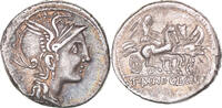 Denarius Coin, Manlia, Rome, Silver, Crawford:299/1b -