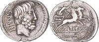 Denarius Coin, Tituria, Rome, Silver, Crawford:344/3 -