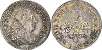 France 4 Sols des Traitants Coin, Louis XIV, Paris, Silver -