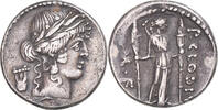 Denarius Coin, Claudia, Rome, Silver, Crawford:494/23 -