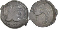 Bronze à la tête janiforme Suessiones, Soissons, Bronze -