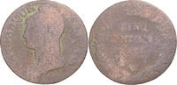 France 5 Centimes Coin, Dupré, Lille, Copper, Gadoury:126/126a -