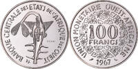 West African States 100 Francs Coin, Paris, ESSAI, Nickel -