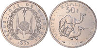 Djibouti 50 Francs Coin, Paris, ESSAI, Copper-nickel, KM:E6 -