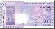 Macau 20 Patacas Banknote, KM:81 -