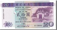 Macau 20 Patacas Banknote, KM:91a -
