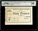 France 5 Francs Rigny-Le-Ferron, 1871-01-28, D 565, PMG -