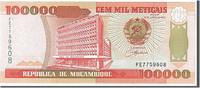 Mozambique 100,000 Meticais Banknote, KM:139 -