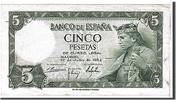 Spain 5 Pesetas Banknote, KM:146a -