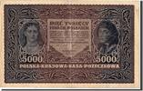 Poland 5000 Marek Banknote -