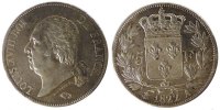 France 5 Francs Coin, Louis XVIII, Louis XVIII, Paris -