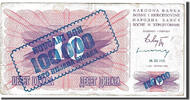 Bosnia - Herzegovina 100,000 Dinara Banknote, KM:34a -
