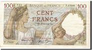 France 100 Francs Banknote, 100 F 1939-1942 ''Sully'', KM:94 -