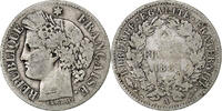 France 2 Francs Cérès, Paris, Silver, KM:817.1 -