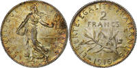France 2 Francs Semeuse, Paris, Silver, KM:845.1, Gadoury:532 -