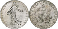 France 2 Francs Semeuse, Paris, Silver, Gadoury:532, KM:845.1 -