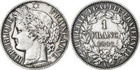 France Franc Cérès, Paris, Silver, KM:822.1 -