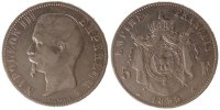 France 5 Francs Coin, Napoleon III, Napoléon III, Strasbourg -