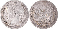 France 20 Centimes Coin, Cérès, Strasbourg, Silver -