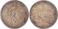 France Franc Coin, Semeuse, Paris, Silver, KM:844.1, Le -