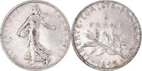 France Franc Coin, Semeuse, Paris, Silver, KM:844.1 -