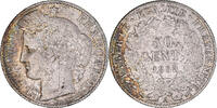 France 50 Centimes Coin, Cérès, Paris, Silver, KM:834.1 -