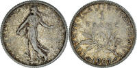 France Franc Coin, Semeuse, Paris, Silver, KM:844.1 -