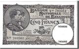 Belgium 5 Francs Banknote, KM:93 -