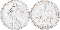 France Franc Coin, Semeuse, Silver, KM:844.1, Gadoury:467 -