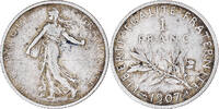 France Franc Coin, Semeuse, Silver, KM:844.1, Gadoury:467 -