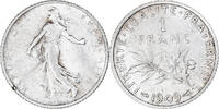 France Franc Coin, Semeuse, Paris, Silver, Gadoury:467 -