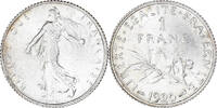 France Franc Coin, Semeuse, Paris, Silver, KM:844.1 -