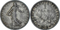 France Franc Coin, Semeuse, Paris, Silver, KM:844.1 -