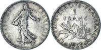 France Franc Coin, Semeuse, Paris, Silver, KM:844.1 -