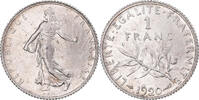 France Franc Coin, Semeuse, Paris, Silver, KM:844.1 -