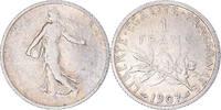 France Franc Coin, Semeuse, Paris, Silver, KM:844.1 -