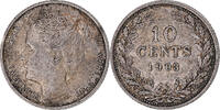 Netherlands 10 Cents Coin, Wilhelmina I, Silver, KM:135 -