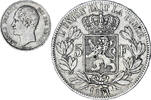 Belgium 5 Francs, 5 Frank Leopold I, Silver, KM:17 -