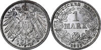 GERMANY - EMPIRE Mark Coin, Wilhelm II, Karlsruhe,Silver,KM 14 -