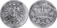 GERMANY - EMPIRE Mark Coin, Wilhelm I, Stuttgart, Silver -