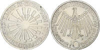 GERMANY - FEDERAL REPUBLIC 10 Mark Stuttgart, Silver, KM:130 -