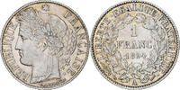 France Franc Coin, Cérès, Paris, Silver, KM:822.1 -