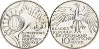 GERMANY - FEDERAL REPUBLIC 10 Mark Coin, Munich, BE, Silver -