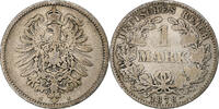 GERMANY - EMPIRE Mark Wilhelm I, Hambourg, Silver, KM:7 -