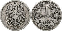 GERMANY - EMPIRE Mark Wilhelm I, Hambourg, Silver, KM:7 -