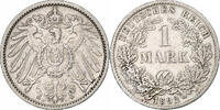 GERMANY - EMPIRE Mark Wilhelm II, Stuttgart, Silver, KM:14 -